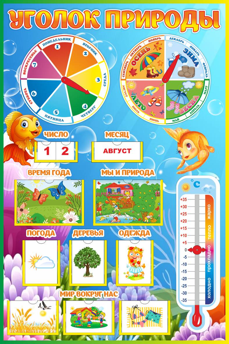 Стенд Уголок природы Рыбки