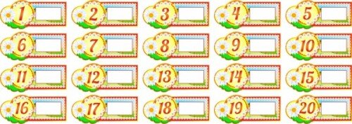 Наклейки на шкафчики Ромашка