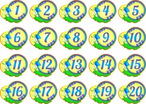 Комплект наклеек Колокольчик