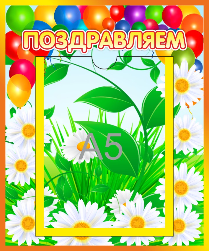 Стенд для поздравлений Ромашка